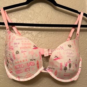 Victoria’s Secret Aloha Push Up Bra 34DD